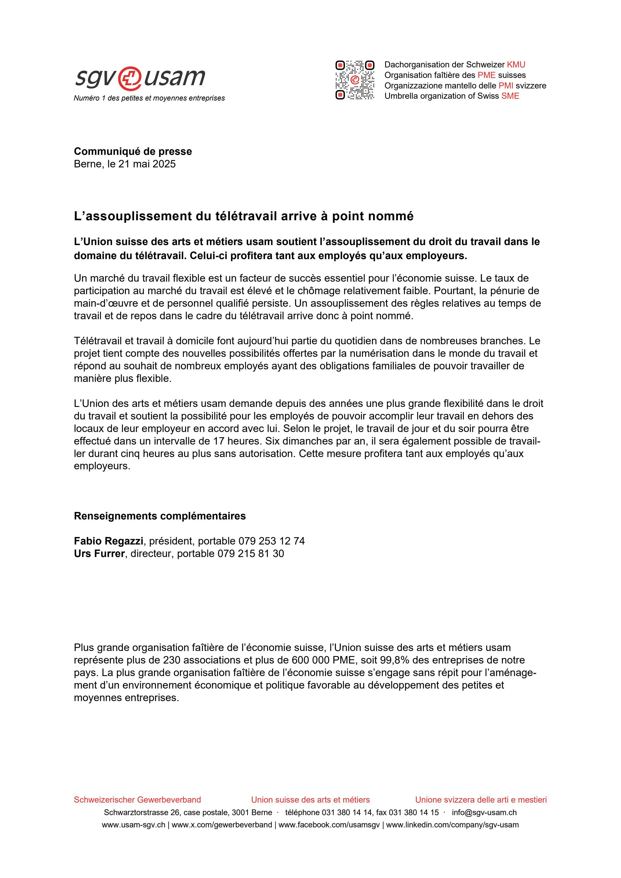 L’assouplissement du télétravail arrive à point nommé