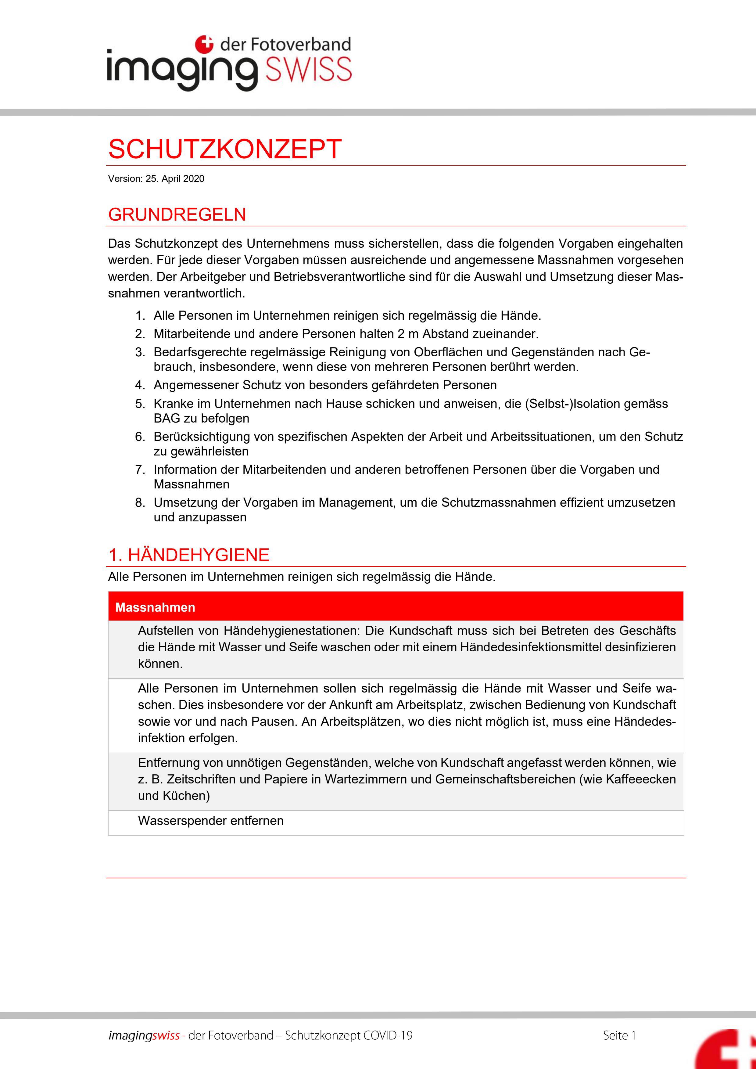  Konzept «Smart Restart» Fotobranche, imagingswiss (disponible en allemand seulement)