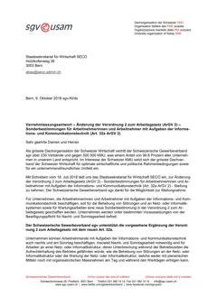  Änderung der Verordnung 2 zum Arbeitsgesetz (ArGV 2) – Sonderbestimmungen für Arbeitnehmerinnen und Arbeitnehmer mit Aufgaben der Informations- und Kommunikationstechnik (Art. 32a ArGV 2)