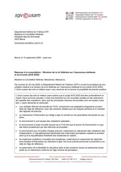  Révision de la loi fédérale sur l’assurance-vieillesse et survivants (AVS 2030)
