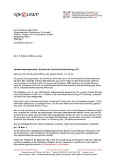  Revision der Lärmschutz-Verordnung (LSV)