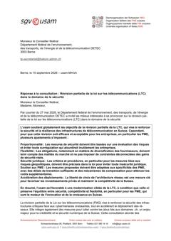  Révision partielle de la loi sur les télécommunications (LTC) dans le domaine de la sécurité