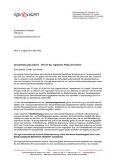  Reform des regionalen Personenverkehrs