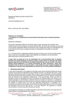  Loi fédérale sur la plateforme de communication électronique dans le domaine judiciaire (LPCJ)