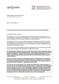  Abkommen über Klimawandel, Handel und Nachhaltigkeit