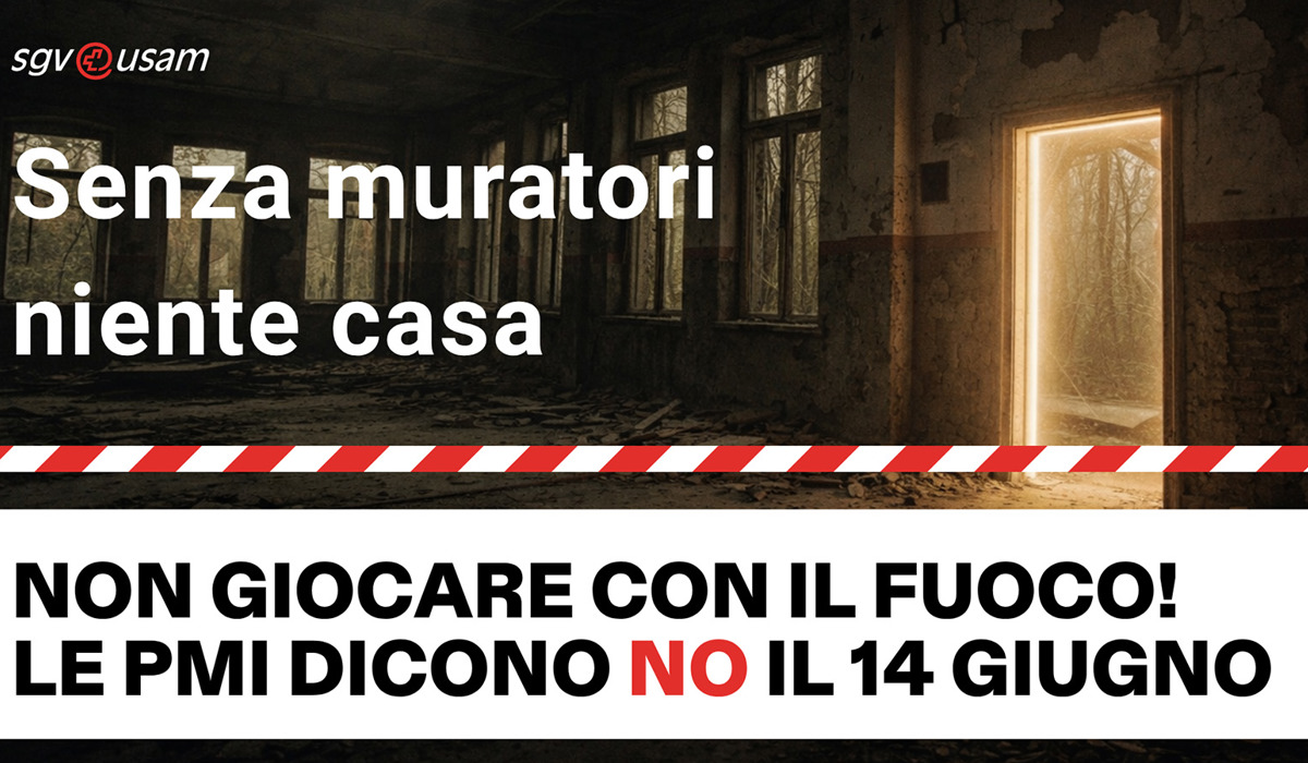 Iniziativa popolare «No a una Svizzera da 10 milioni!» | Senza operai edili, niente alloggi – Non giochiamo con il fuoco! Le PMI dicono no il 14 giugno.