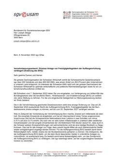  Zinslose Anlage von Freizügigkeitsgeldern der Auffangeinrichtung verlängert