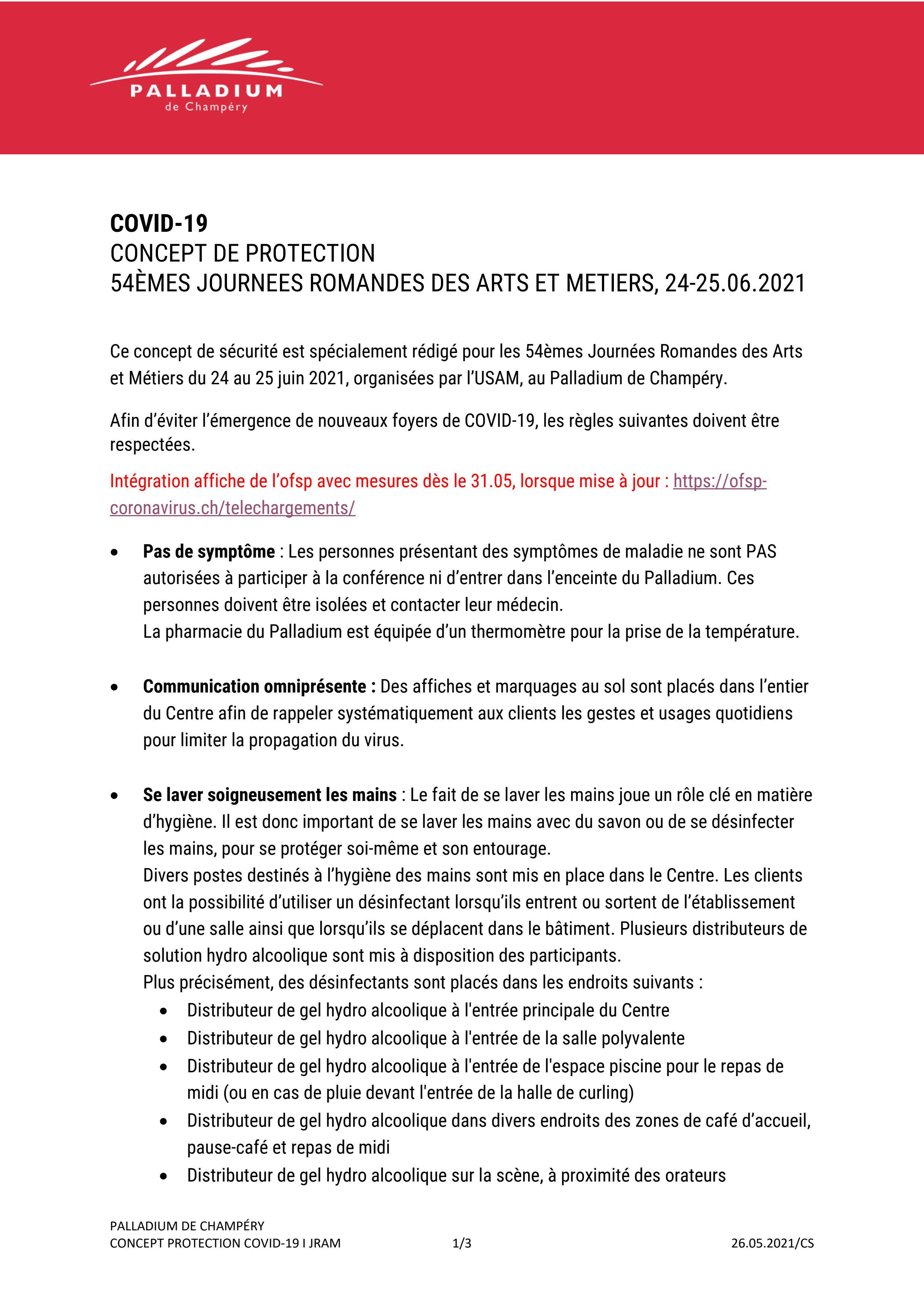  Concept de protection JRAM 2021 Palladium de Champéry