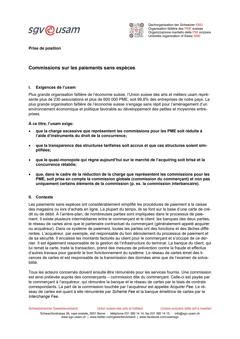  Commissions sur les paiements sans espèces