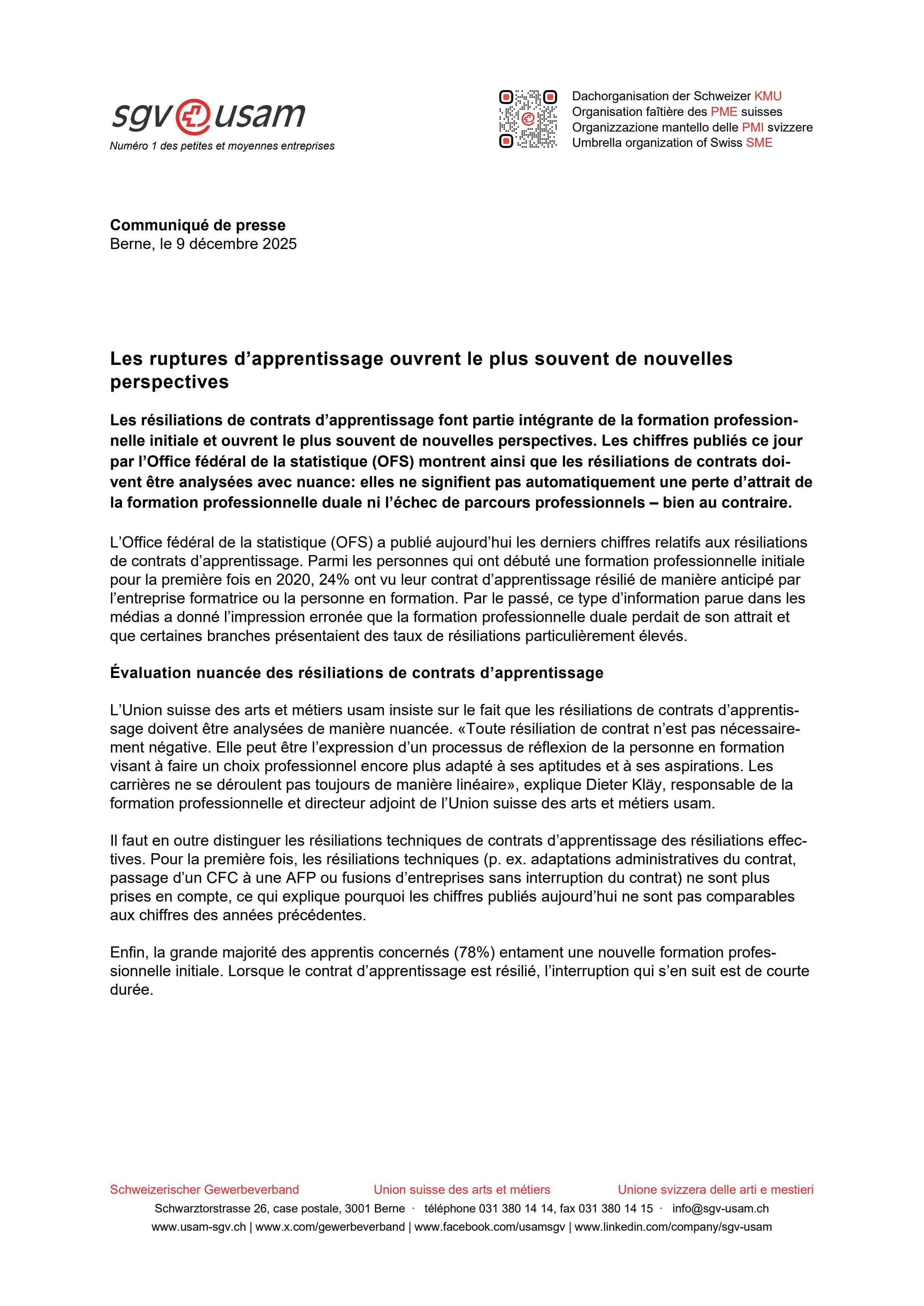 Les ruptures d’apprentissage ouvrent le plus souvent de nouvelles perspectives