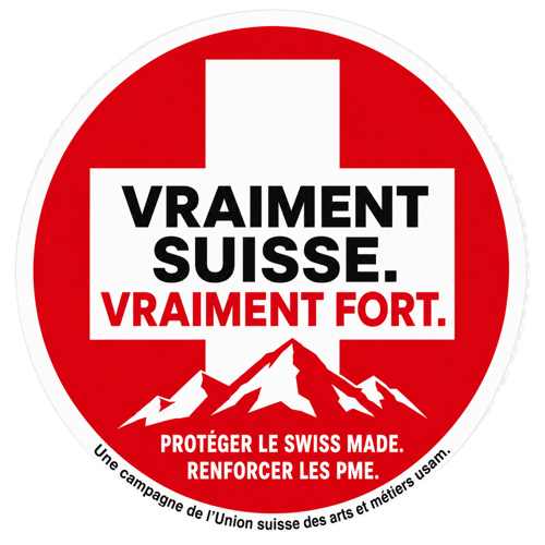 VRAIMENT SUISSE. VRAIMENT FORT. | PROTÉGER LE SWISS MADE. RENFORCER LES PME. - Soutenez dès maintenant la pétition «Swissness» lancée par l'Union suisse des arts et métiers usam!