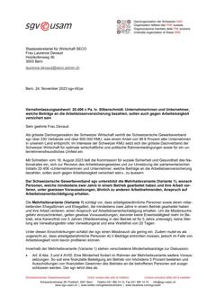  20.406 n Pa. Iv. Silberschmidt. Unternehmerinnen und Unternehmer, welche Beiträge an die Arbeitslosenversicherung bezahlen, sollen auch gegen Arbeitslosigkeit versichert sein