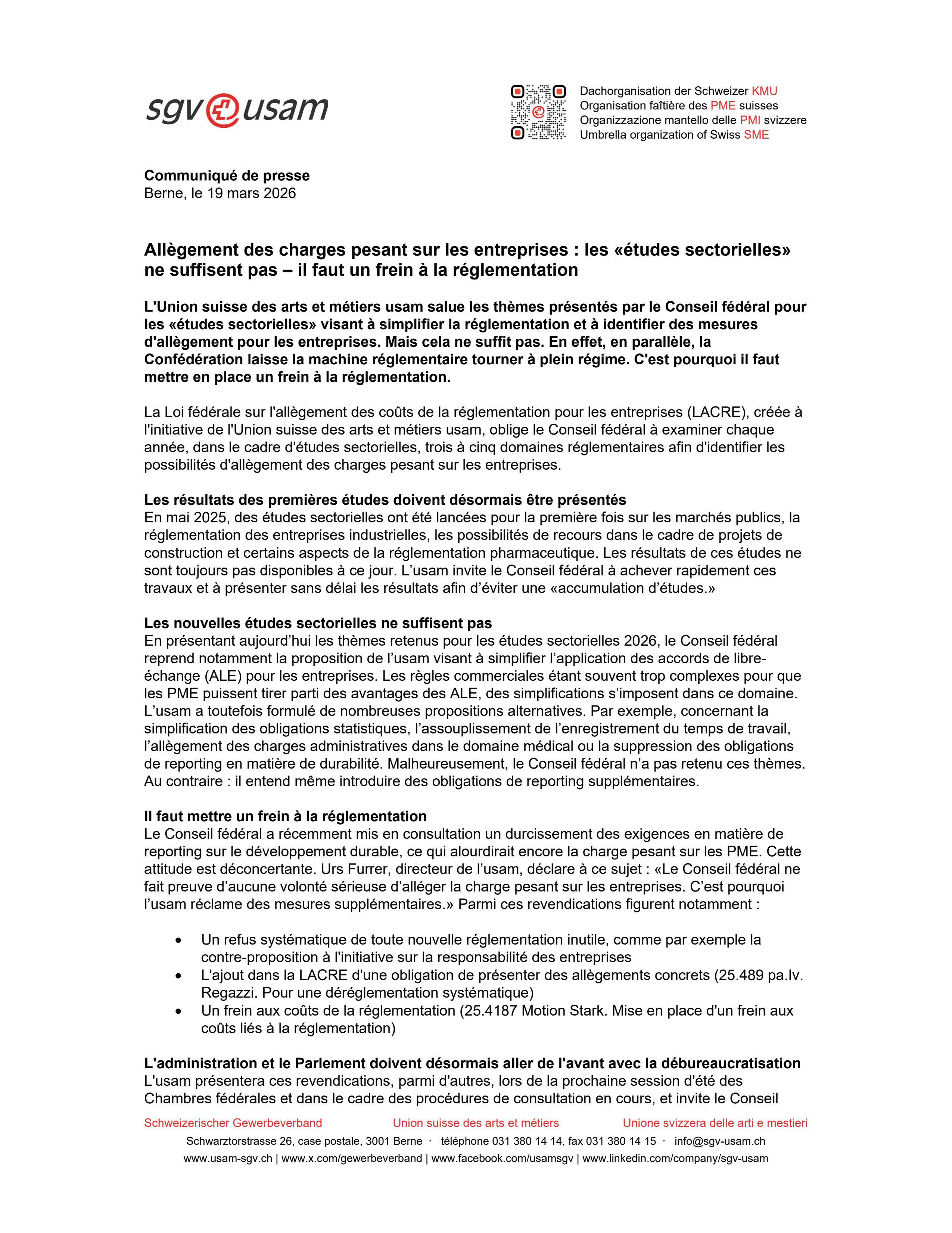 Allègement Des Charges Pesant Sur Les Entreprises