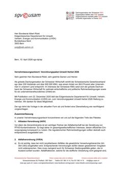  Verordnungspaket Umwelt Herbst 2026