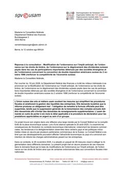  Modification de l’ordonnance sur l’impôt anticipé, de l’ordonnance sur les droits de timbre, de l’ordonnance sur le dégrèvement des dividendes suisses payés....