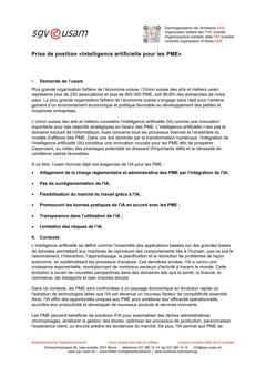  Intelligence artificielle pour les PME