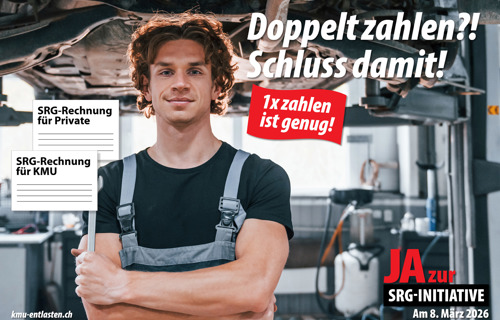  1 x zahlen ist genug! Am 08.03.2026 JA zur SRG-Initiative