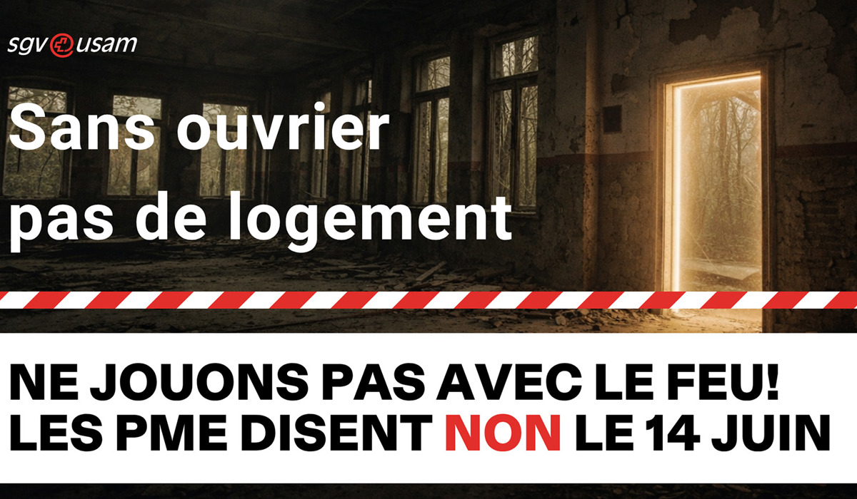 Initiative populaire «Pas de Suisse à 10 millions!» | Sans ouvrier, pas de logement. - Ne jouons pas avec le feu! Les PME disent NON le 14 juin.